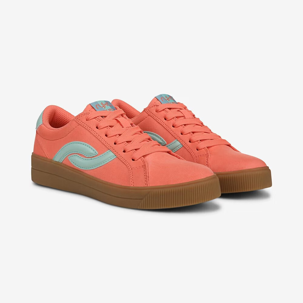 Ryka Viv Next J4745F1800 Sneakers Women's Coral Leather Lifestyle Shoes DWA1554